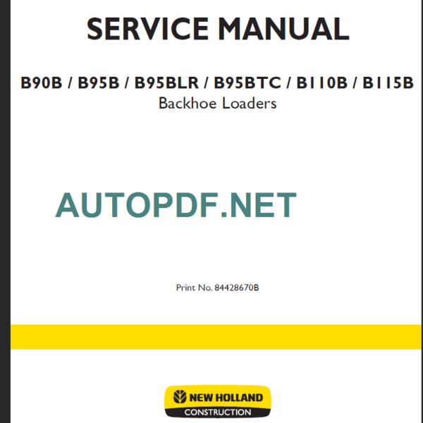 B90B-B95B-B95BLR-B95BTC-B110B-B115B SERVICE MANUAL