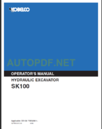 SK100 OPERATOR'S MANUAL