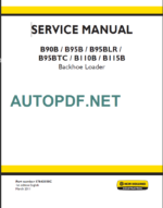 B90B-B95B-B95BLR-B95BTC-B110B-B115B SERVICE MANUAL