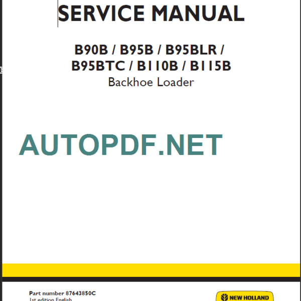 B90B-B95B-B95BLR-B95BTC-B110B-B115B SERVICE MANUAL