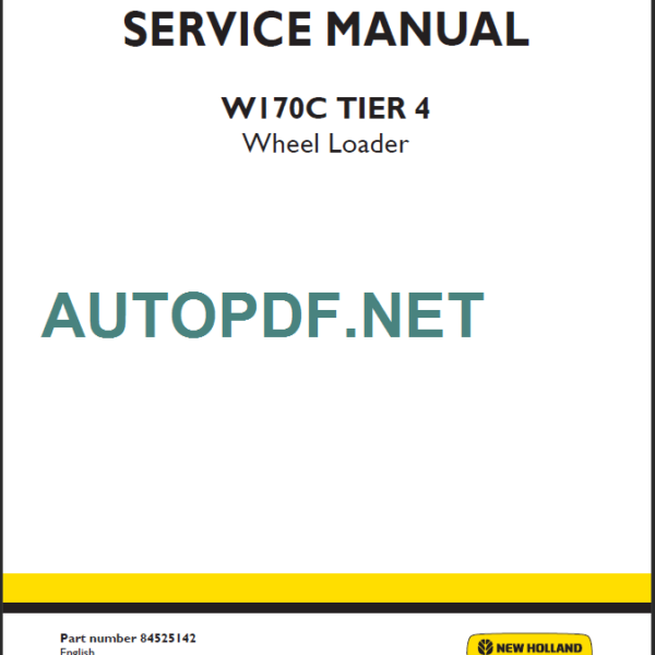 W170C TIER4 SERVICE MANUAL