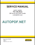 L213-L216 SERVICE MANUAL