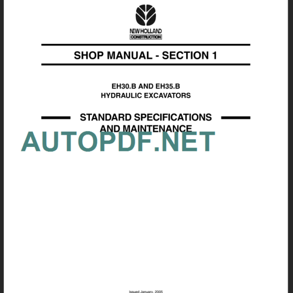 EH30B-EH35B SHOP MANUAL