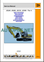 JS240-JS260-JS330-JS360 TIER4 SERVICE MANUAL