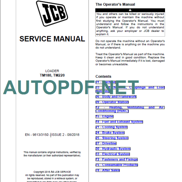 TM180-TM220 SERVICE MANUAL