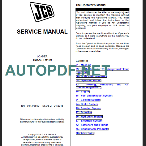 TM320-TM420 SERVICE MANUAL