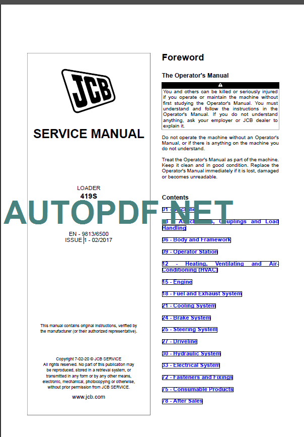 419S SERVICE MANUAL