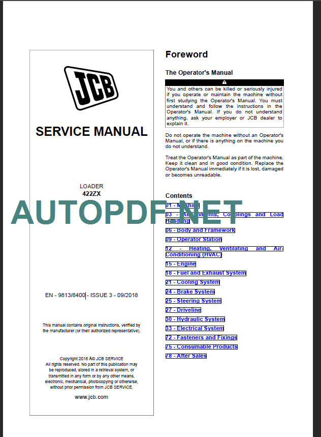 422ZX SERVICE MANUAL