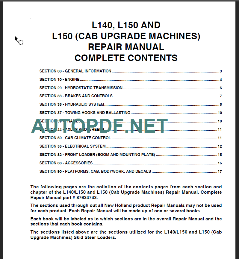 L140-L150 REPAIR MANUAL