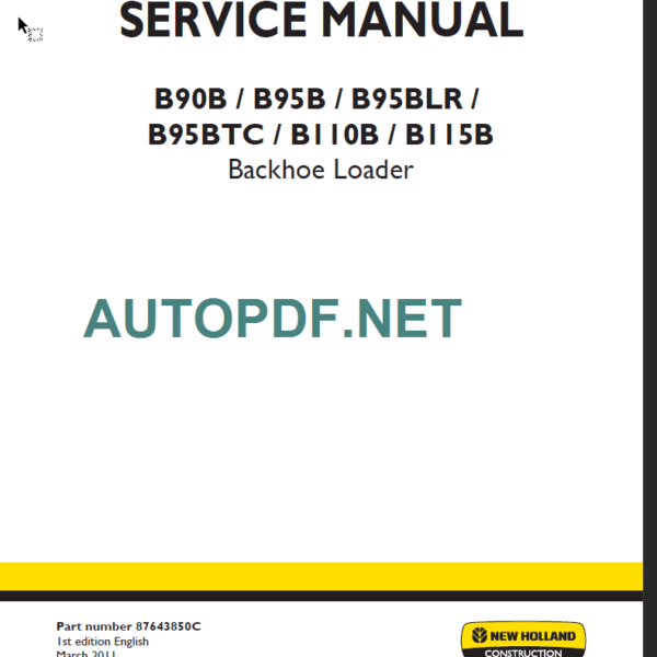 B90B-B95B-B95BLR-B95BTC-B110B-B115B SERVICE MANUAL 2011