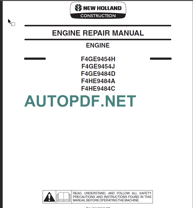 F4GE9464 H-J- F4GE9484 D-A-C REPAIR MANUAL