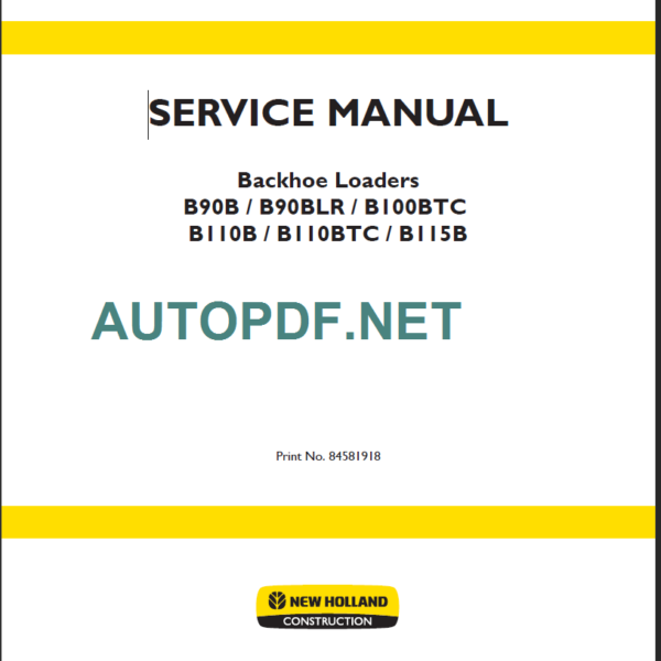 B90B-B90BLR-B100BTC-B110B-B110BTC-B115B SERVICE MANUAL