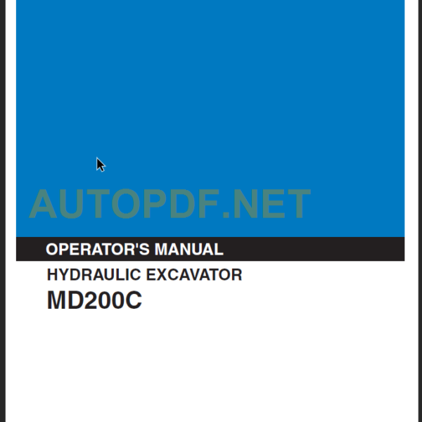 MD200C OPERATORS MANUAL