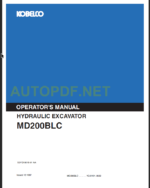 MD200BLC OPERATORS MANUAL