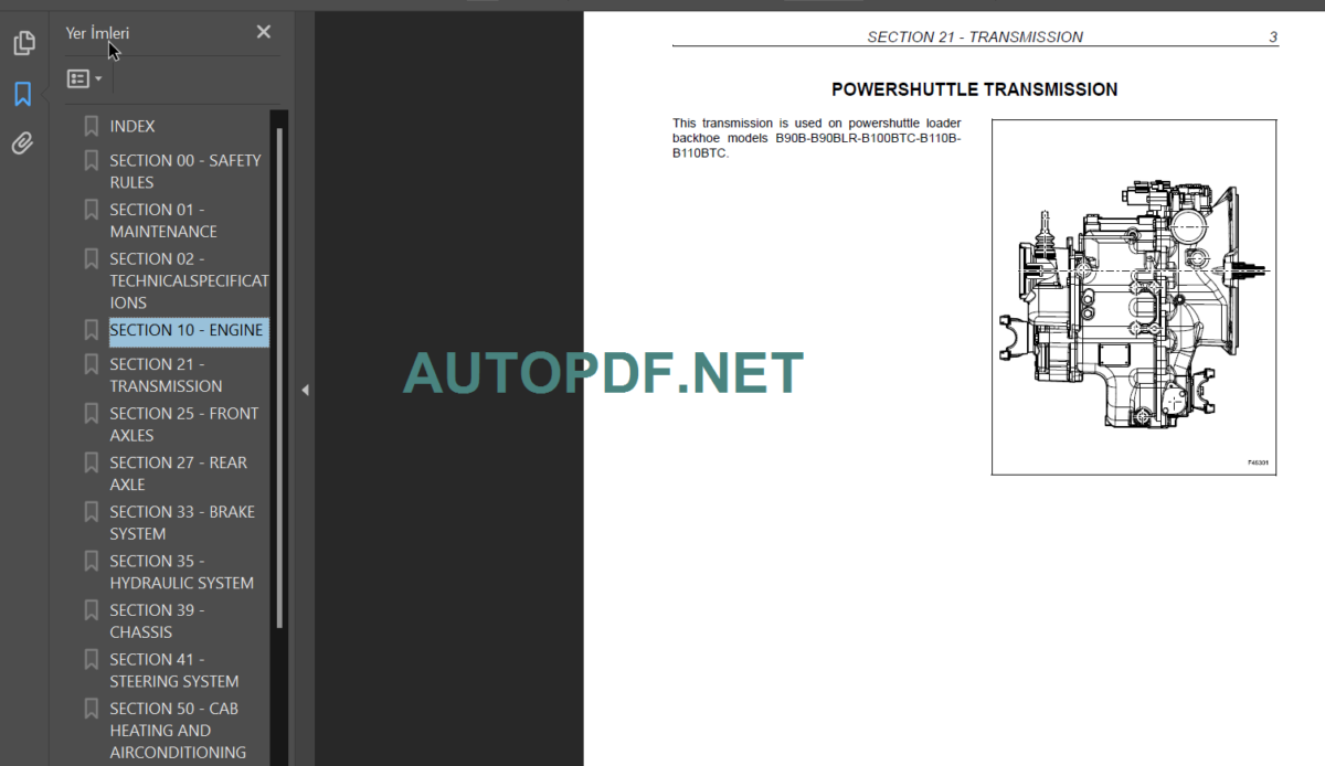 B90B-B90BLR-B100BTC-B110B-B110BTC-B115B SERVICE MANUAL