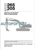 E265-E305 MANUALE DELLE ISTRUZIONI PER LE RIPARAZIONI