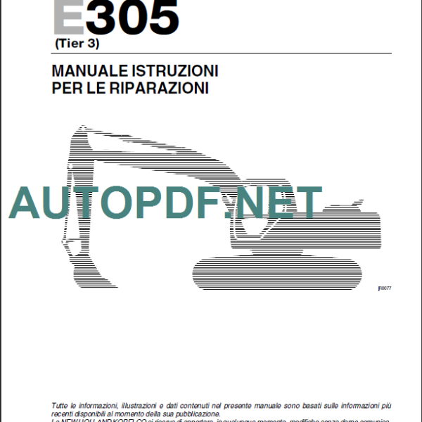 E265-E305 MANUALE DELLE ISTRUZIONI PER LE RIPARAZIONI