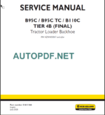 B95C-B95CTC-B95 CLR-B110C TIER4B SERVICE MANUAL 2020