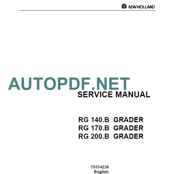 RG140B-RG170B-RG200B SERVICE MANUAL