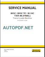 B95-B95TC-B110C TIER4B SERVICE MANUAL