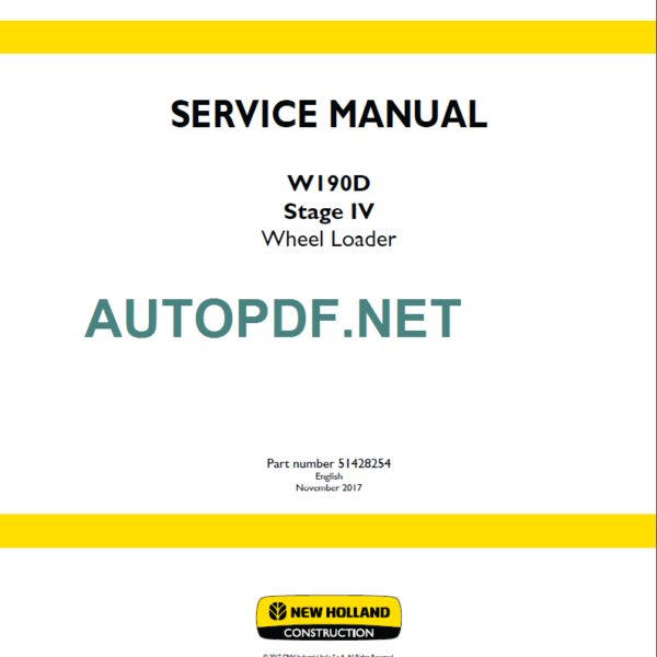 W190D STAGE 4 SERIVCE MANUAL