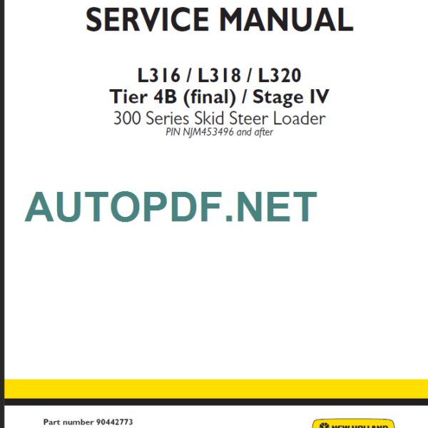 L316-L318-L320 TIER4B SERVICE MANUAL