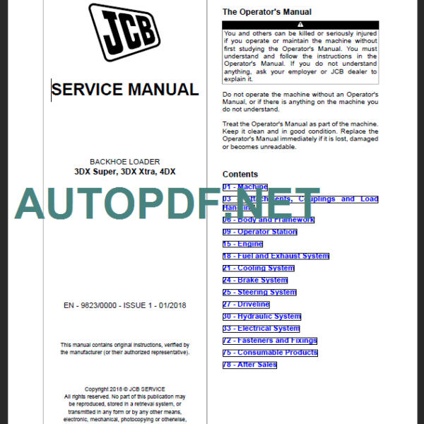 3DX Super-3DX Xtra-4DX SERVICE MANUAL