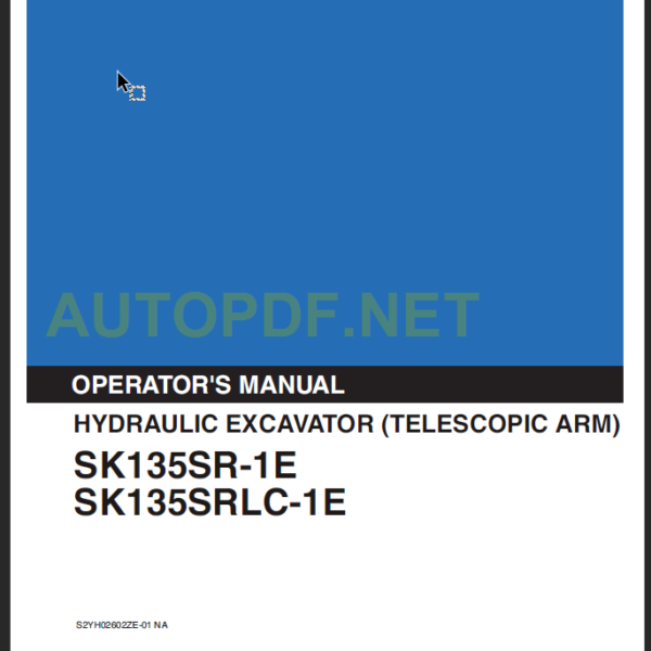 SK135SR-1E-SK135SRLC-1E OPERATOR'S MANUAL