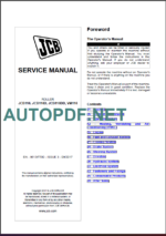 JCB116-JCB116D-JCB116DD-VM116 SERVICE MANUAL