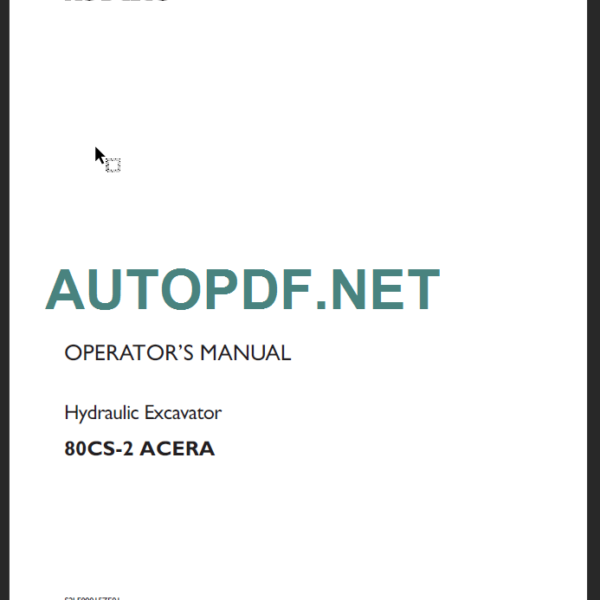 80CS-2 ACERA OPERATOR’S MANUAL