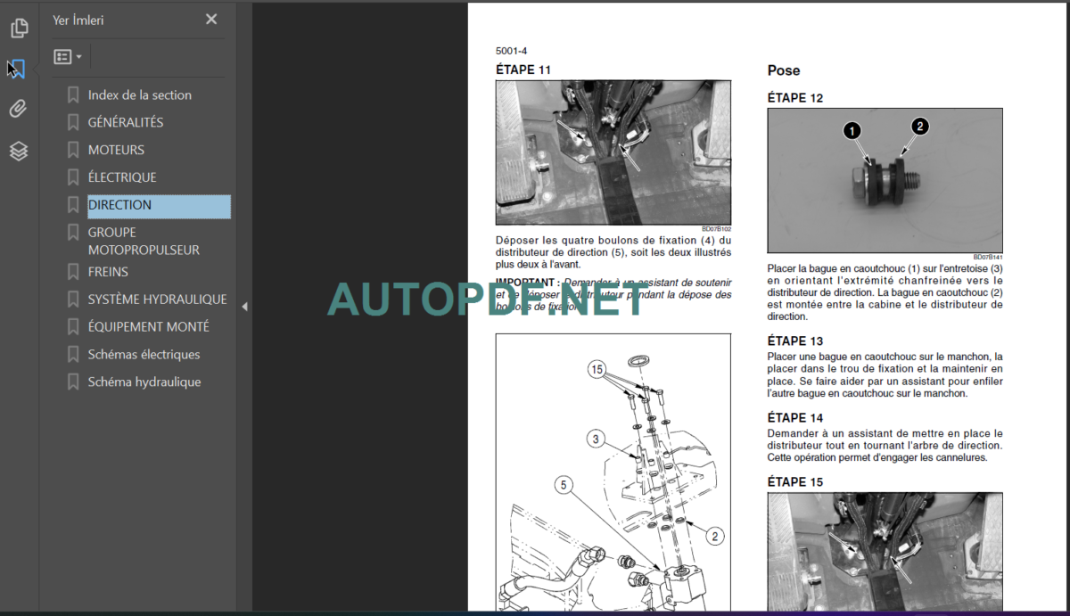 W110C TIER2 MANUAL E'ENTRETIEN