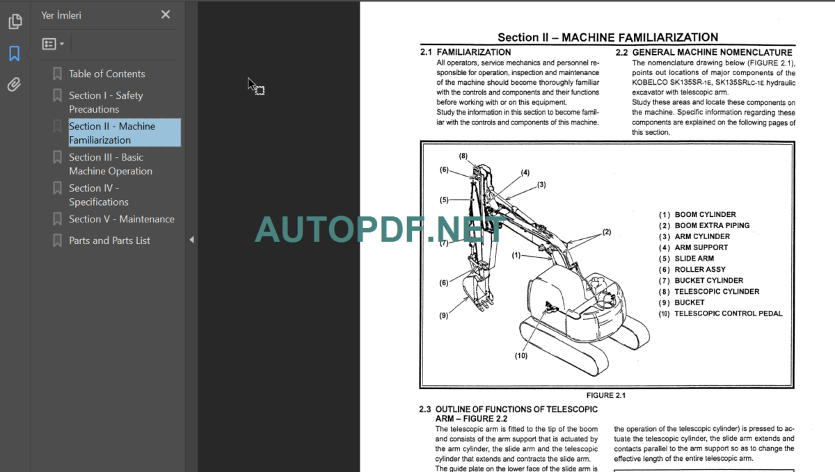 SK135SR-1E-SK135SRLC-1E OPERATOR'S MANUAL