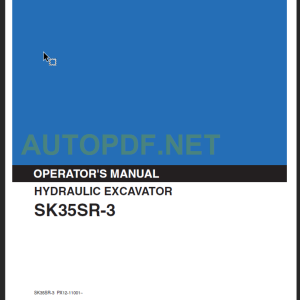 SK35SR-3 OPERATOR'S MANUAL