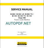 B100C-B100CLR-B100CTC-B110C-B110CTC SERVICE MANUAL