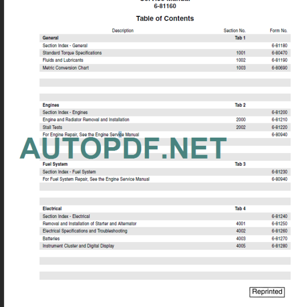 CNH W110-W130 SERVICE MANUAL