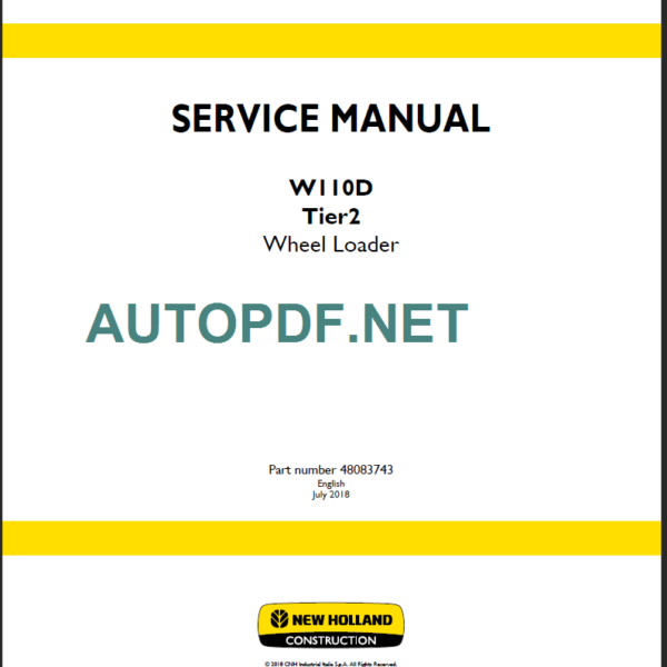 W110D TIER2 SERVICE MANUAL