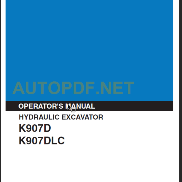 K907D-K907 DLC OPERATOR'S MANUAL