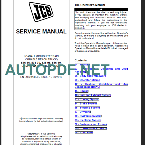 526-56 531-70 535-95 SERVICE MANUAL