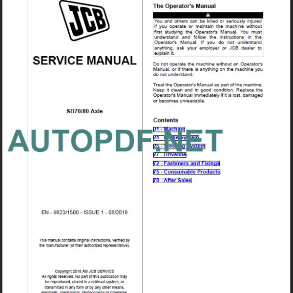 SD 70-80 SERVICE MANUAL