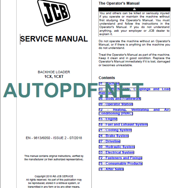 1CX-1CXT SERVICE MANUAL