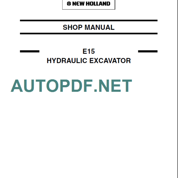 E15 SHOP MANUAL