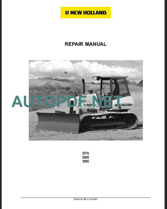 D75-D85-D95 REPAIR MANUAL