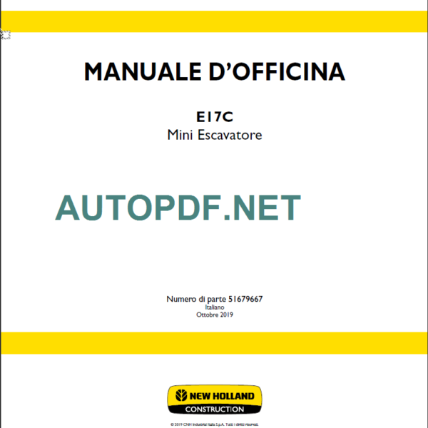 E17C MANUALE D’OFFICINA 2017