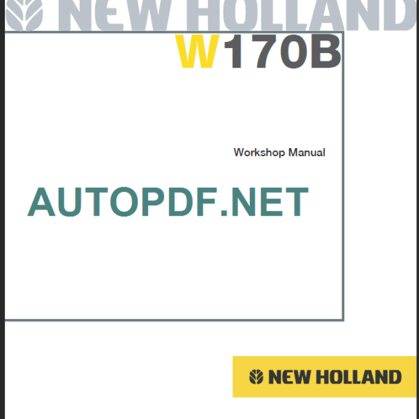 W170B WORKSHOP MANUAL