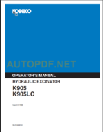 K905-K905LC OPERATORS MANUAL