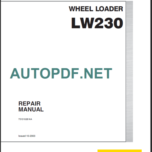 LW230 REPAIR MANUAL