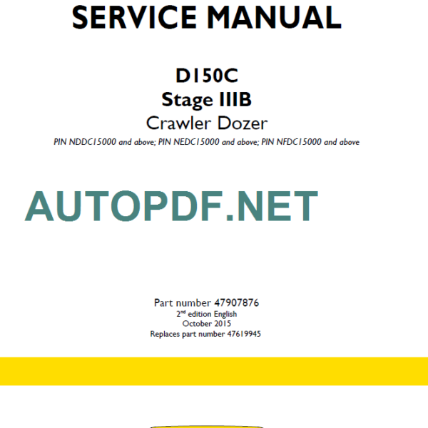 D150C STAGE 3B SERVICE MANUAL