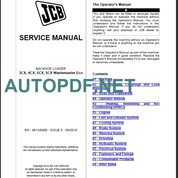 3CX-4CX-5CX-5CX Wastemaster Eco SERVICE MANUAL