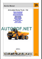 722 ARTICULATED DUMP TRUCK SERVICE MANUAL