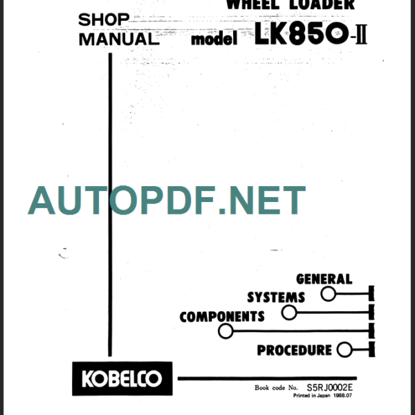 LK850 II Service Manual